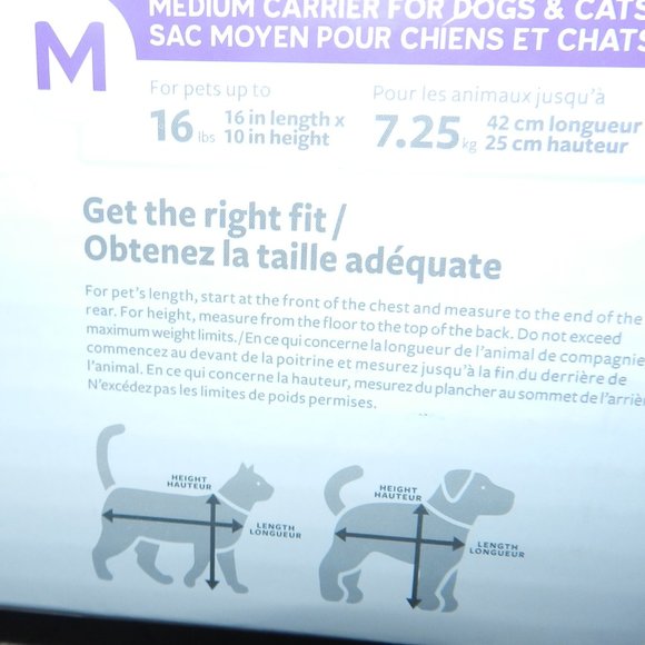 Trusty Pup 2 in 1 Cat Dog Medium Pet Backpack & Carrier NWT/NEW - Picture 12 of 16